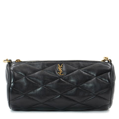 Saint Laurent Sade Mini Tube Bag in Black Lambskin