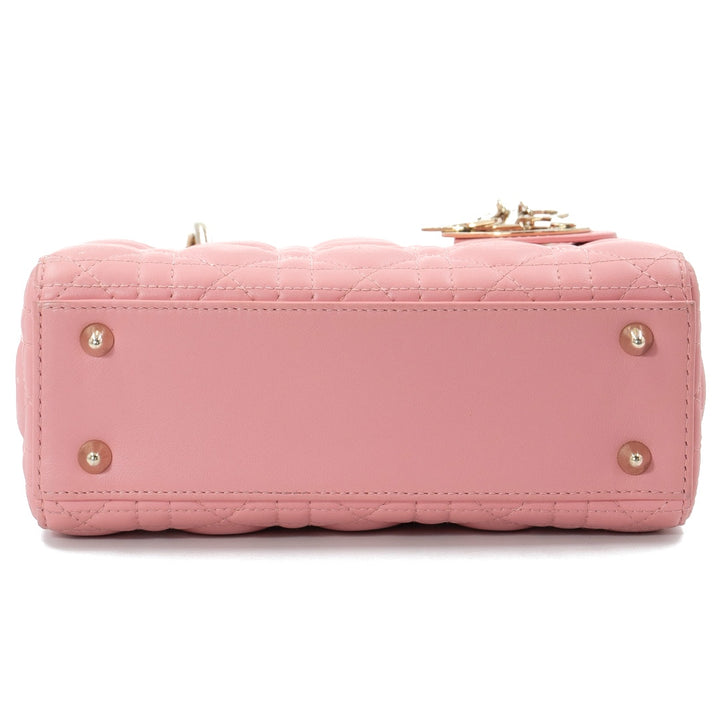 Dior Lady Dior Small Bag in Pink Cannage Lambskin
