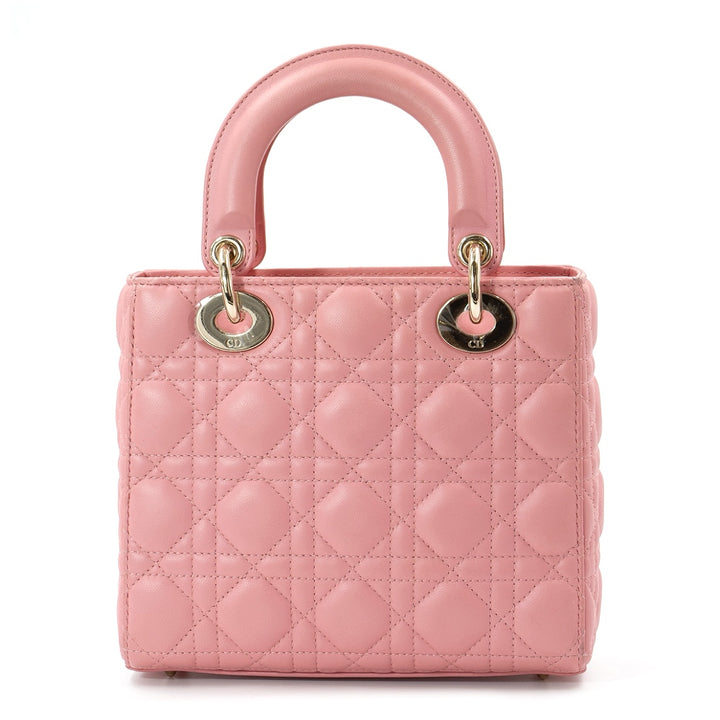 Dior Lady Dior Small Bag in Pink Cannage Lambskin