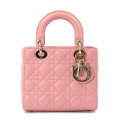 Dior Lady Dior Small Bag in Pink Cannage Lambskin