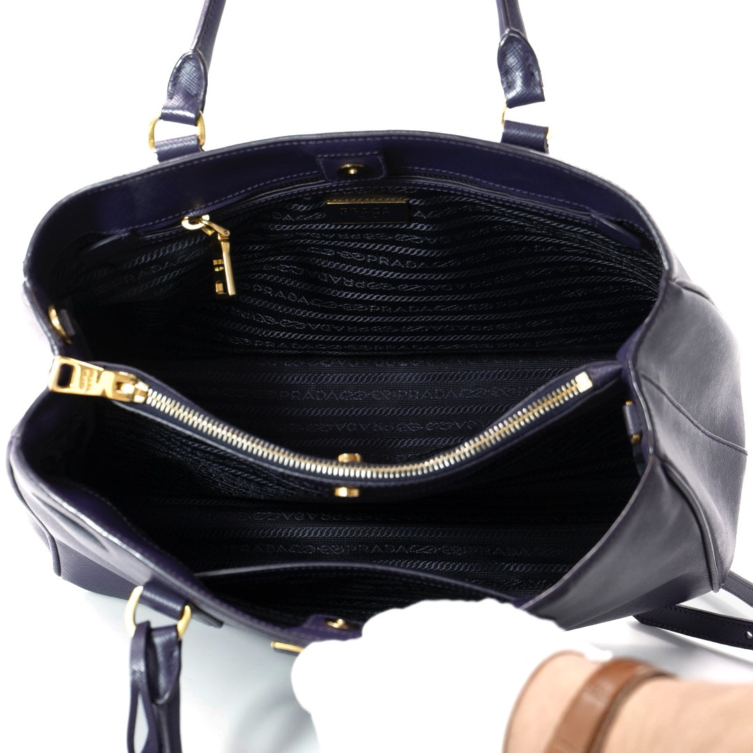 Prada Galleria Medium Saffiano Leather Bag in Purple