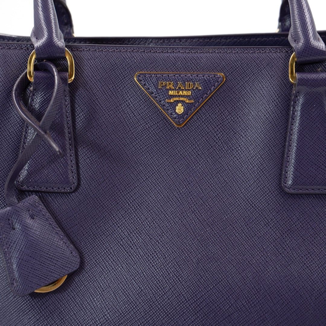 Prada Galleria Medium Saffiano Leather Bag in Purple