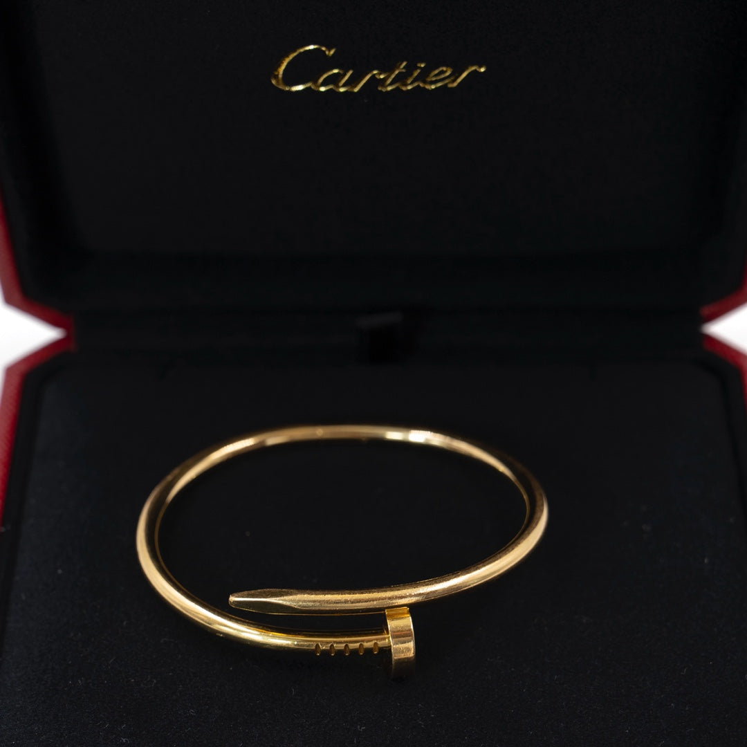Cartier Juste un Clou Bracelet Classic Model Size 15 in 18K Yellow Gold