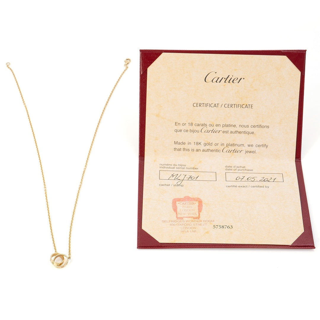 Cartier Love Pendant Necklace in 18K Yellow Gold