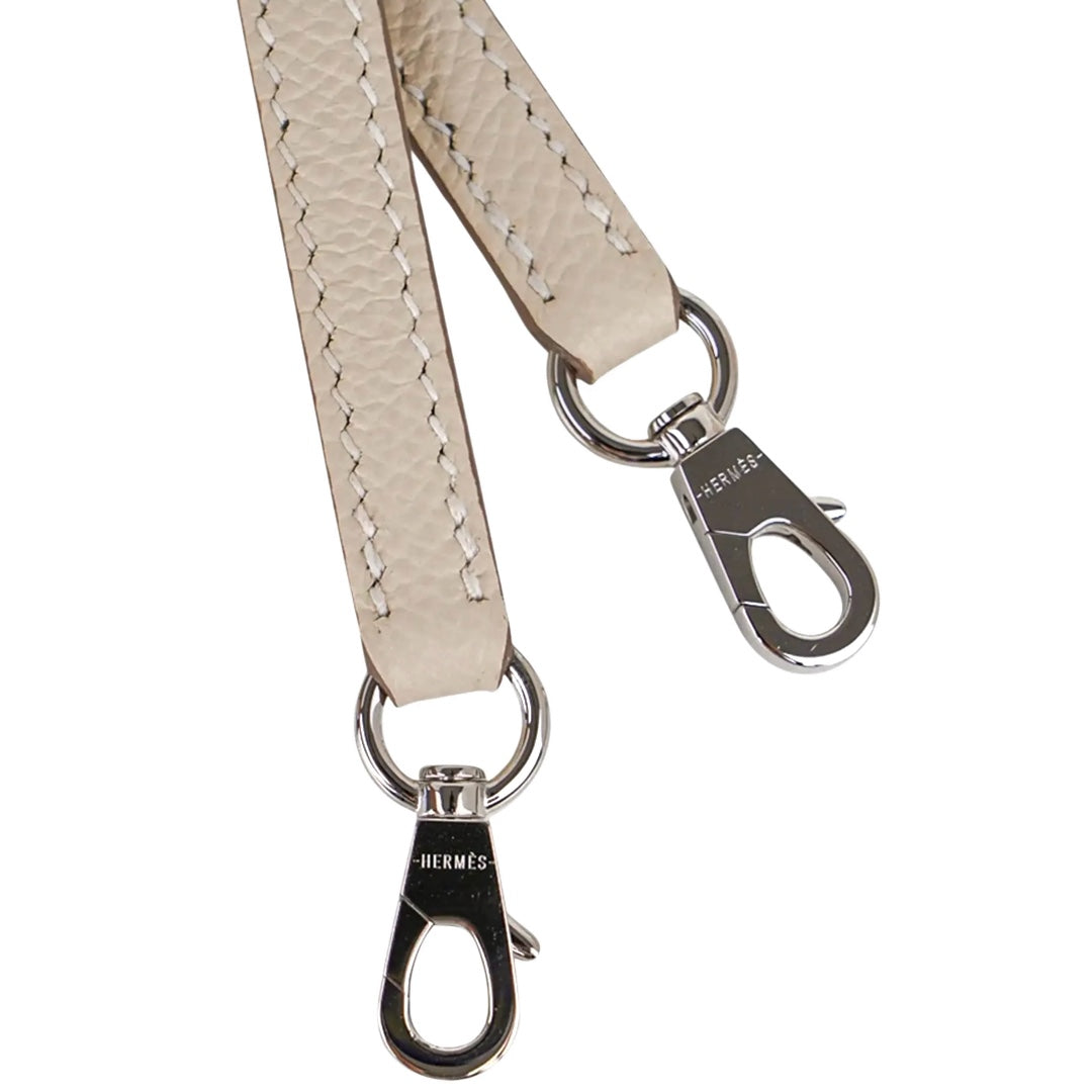 Hermès Mini Kelly Bag in Craie Epsom Leather with Palladium Hardware - Gemaee  UAE