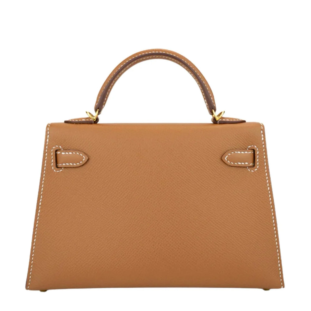 Hermès Mini Kelly II in Gold Epsom Leather with Gold Hardware - Gemaee  UAE