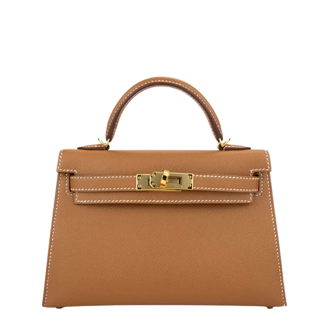 Hermès Mini Kelly II in Gold Epsom Leather with Gold Hardware - Gemaee  UAE
