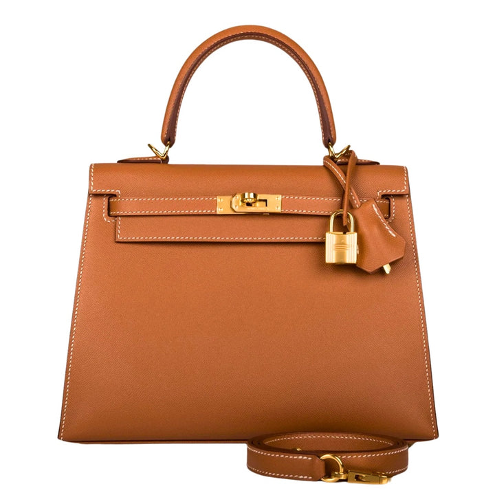 Hermès Kelly 25 in Gold Epsom Leather with Gold Hardware - Gemaee  UAE