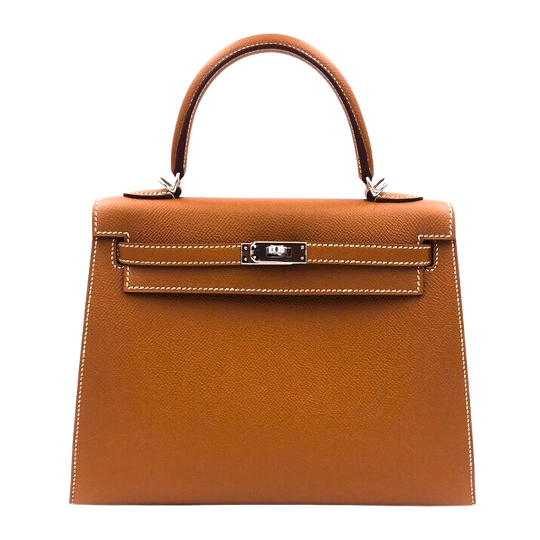 Hermès Kelly 25 in Gold Epsom Leather with Palladium Hardware - Gemaee  UAE