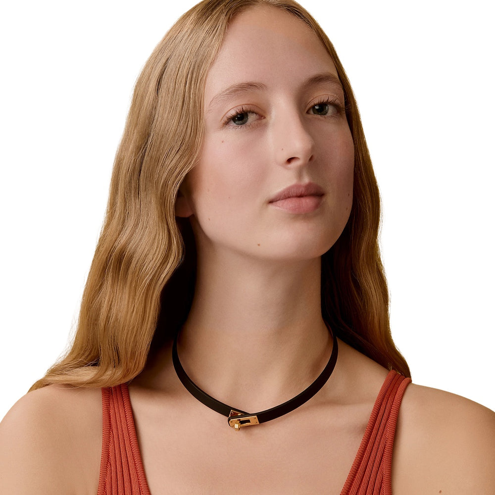 Hermès Mini Kelly Choker Gold with Gold Hardware - Gemaee  UAE