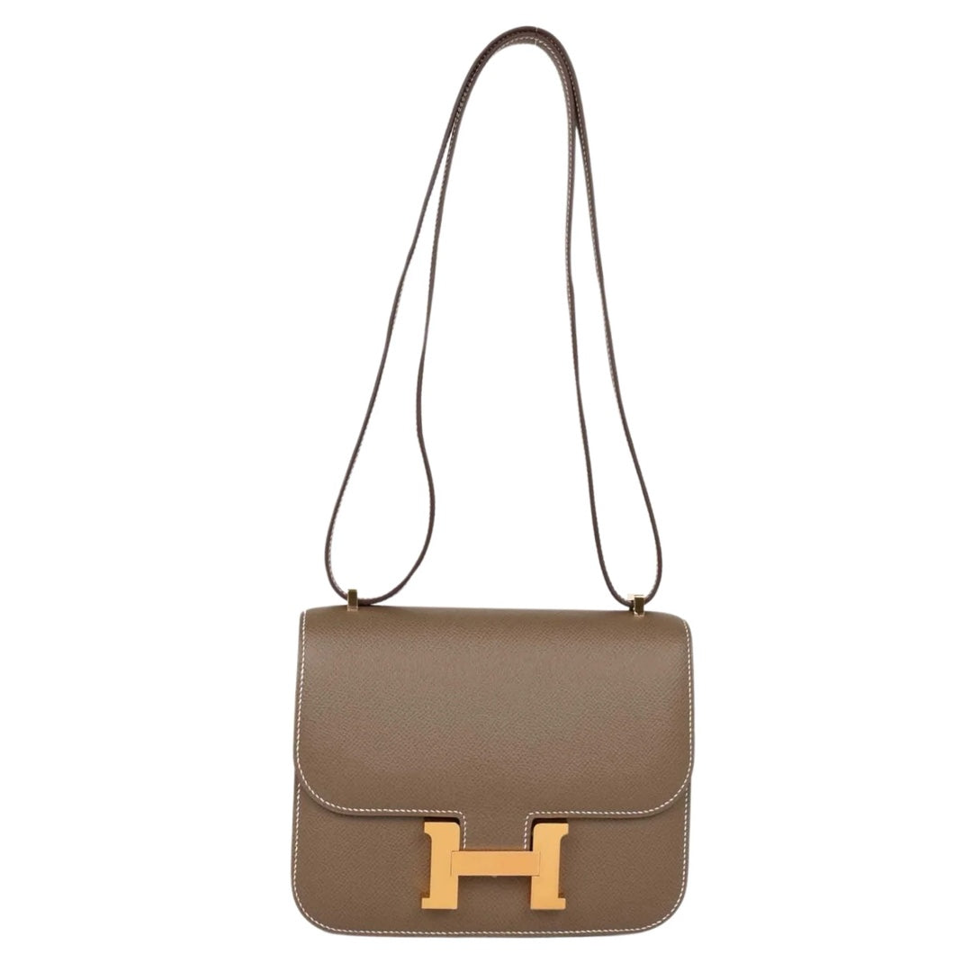 Hermès Constance 18 in Etoupe Epsom Leather with Gold Hardware - Gemaee  UAE