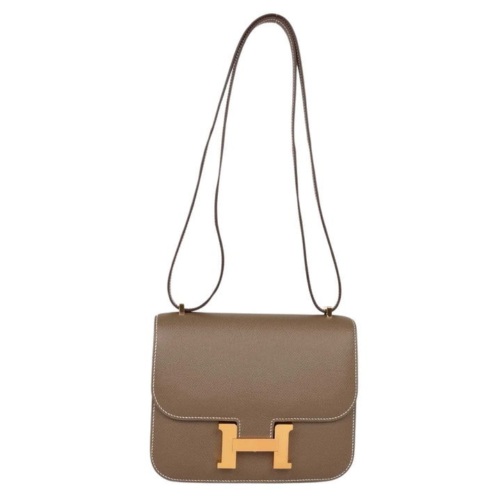 Hermès Constance 18 in Etoupe Epsom Leather with Gold Hardware - Gemaee  UAE