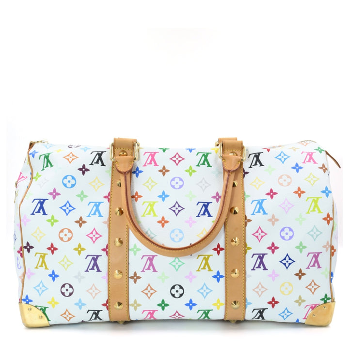 Louis Vuitton LV x Timberland Keepall Bandoulière 45 in Monogram Canvas with Leather Trim and Gold Tone Hardware