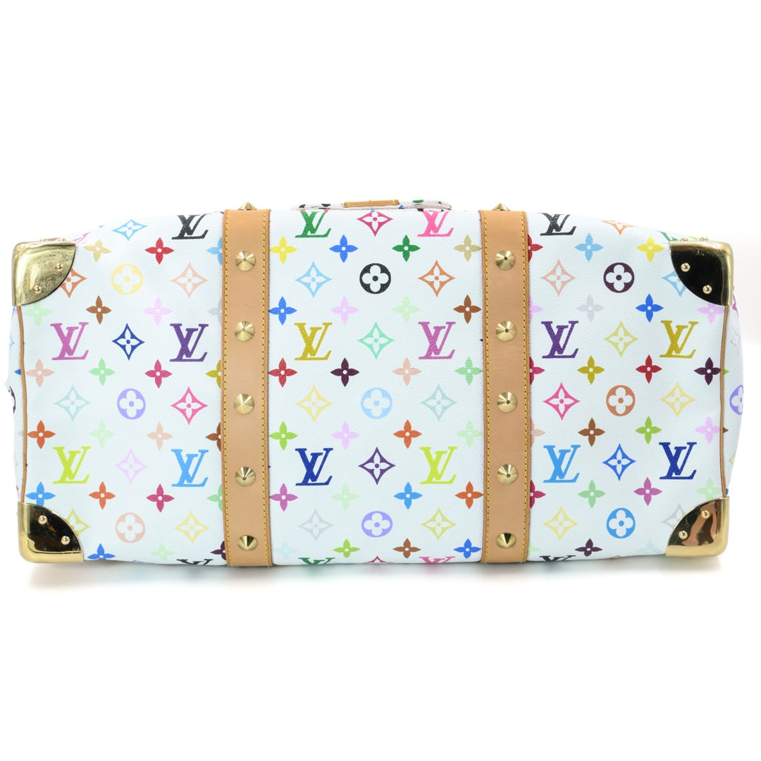 Louis Vuitton LV x Timberland Keepall Bandoulière 45 in Monogram Canvas with Leather Trim and Gold Tone Hardware