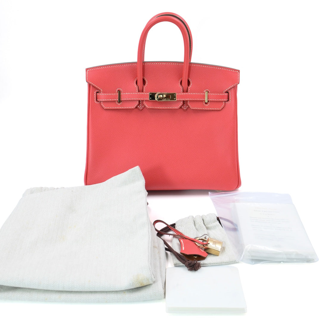 Hermès Birkin 25 Candy Series in Rose Jaipur Epsom Leather with Gold Hardware