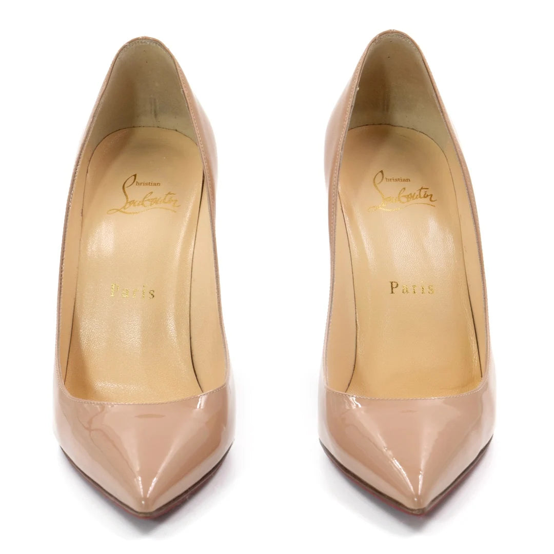 Christian Louboutin So Kate 120mm Nude Patent Leather Pumps