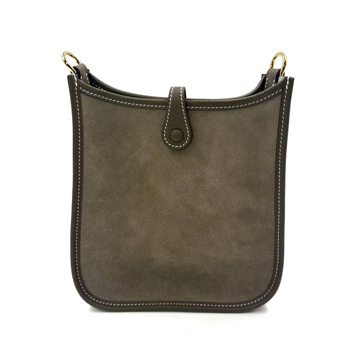 Hermès Evelyne 16 Amazone VEAU Grizzly Clemence Wooly AC GRIS CAILLOU ETOUPE Bag