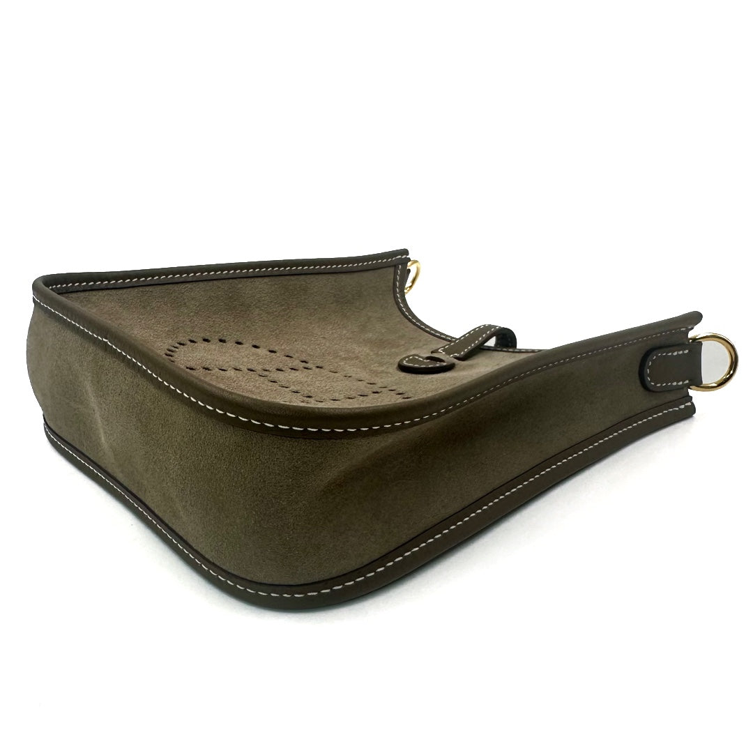 Hermès Evelyne 16 Amazone VEAU Grizzly Clemence Wooly AC GRIS CAILLOU ETOUPE Bag