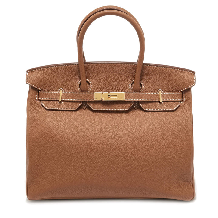 Hermès Birkin 35 Bag in Gold Togo Leather with Gold Hardware - Gemaee  UAE