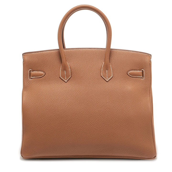 Hermès Birkin 35 Bag in Gold Togo Leather with Gold Hardware - Gemaee  UAE