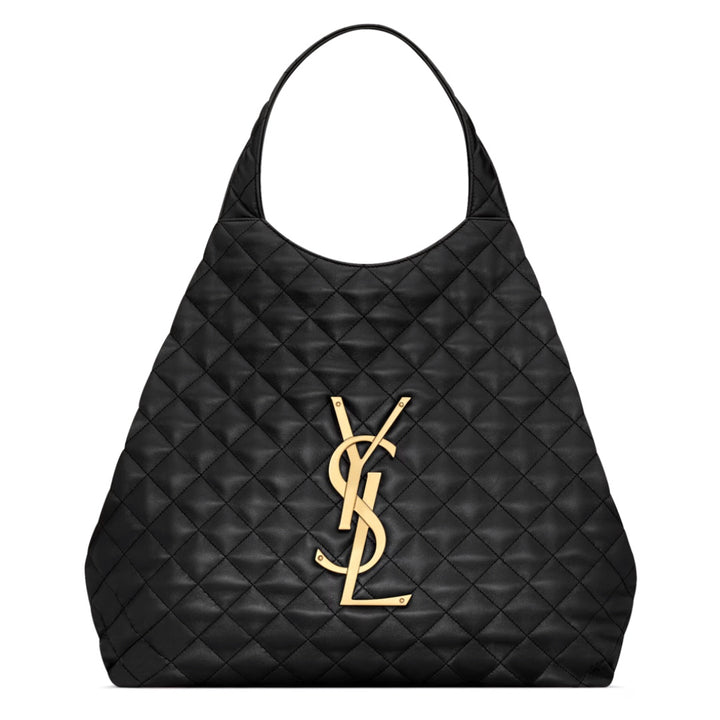 Saint Laurent Icare Tote in Quilted Lambskin Leather with Gold Hardware - Gemaee  UAE