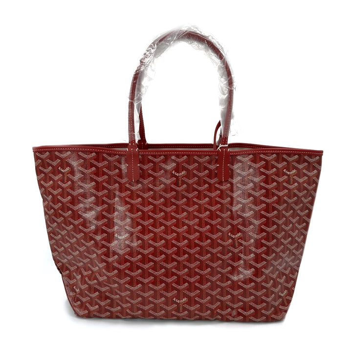 Goyard Red Goyardine Coated Canvas and Leather Saint Louis PM Tote