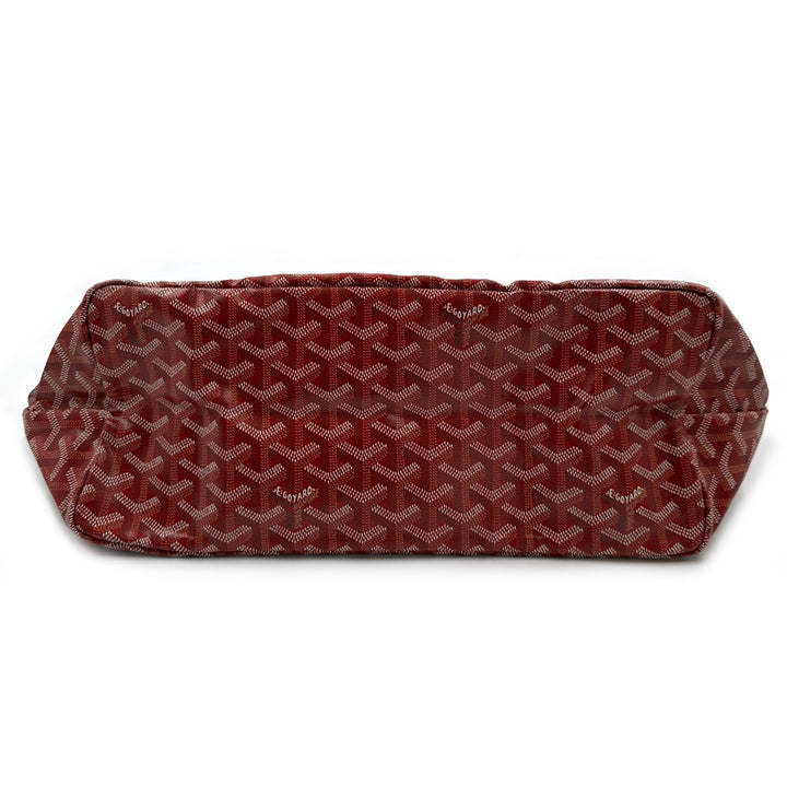 Goyard Red Goyardine Coated Canvas and Leather Saint Louis PM Tote
