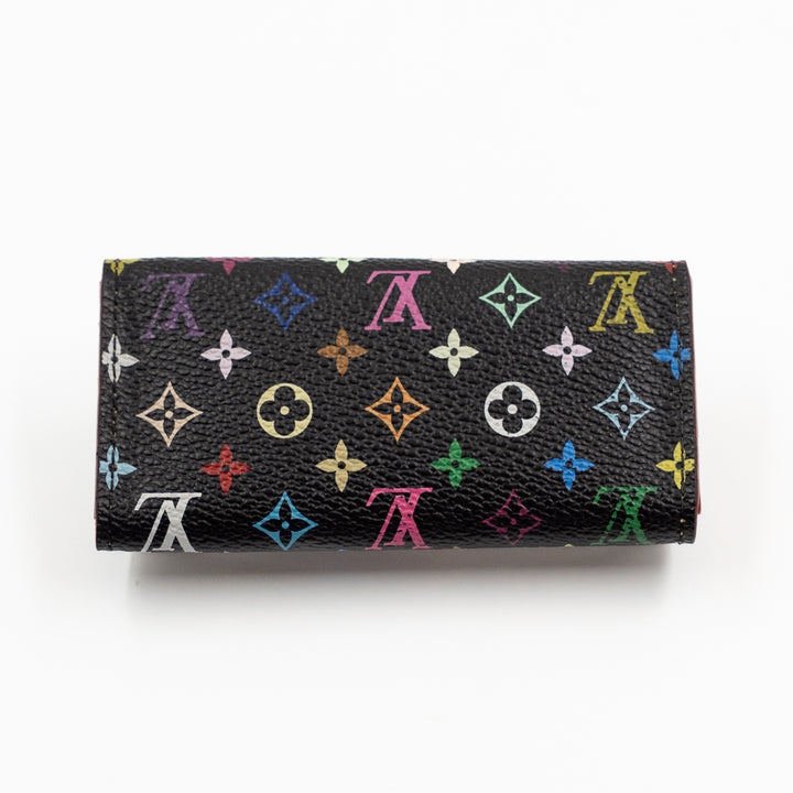 Louis Vuitton Monogram Multicolor Multicles 4 Key Holder in Black Canvas