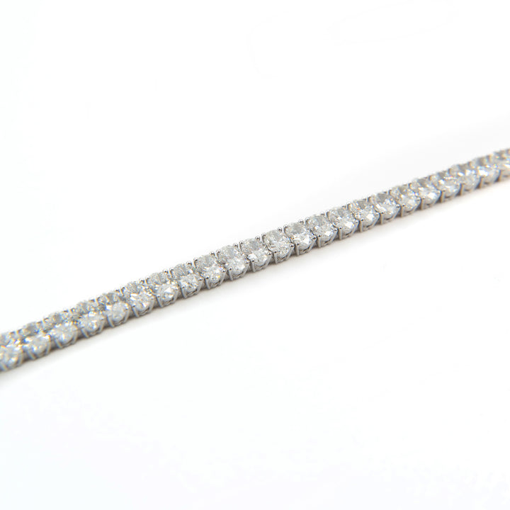 Graff Oval Cut Diamond Tennis Bracelet in 18K White Gold