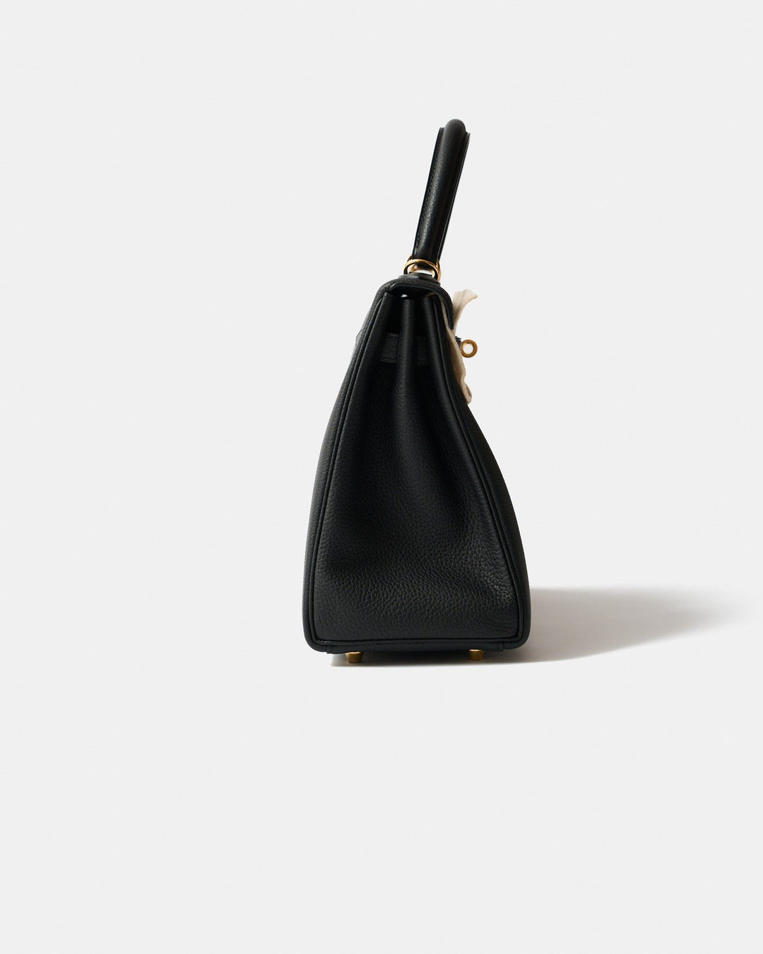 Hermès Kelly II Retourne 28 Noir Togo Leather Bag with Gold Hardware