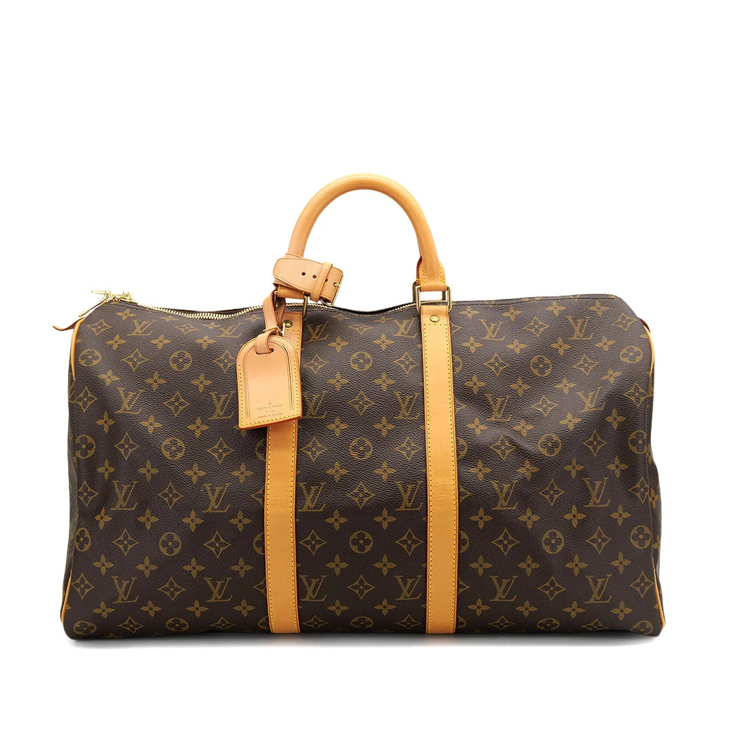 Louis Vuitton Keepall 50 Travel Bag in Monogram Canvas