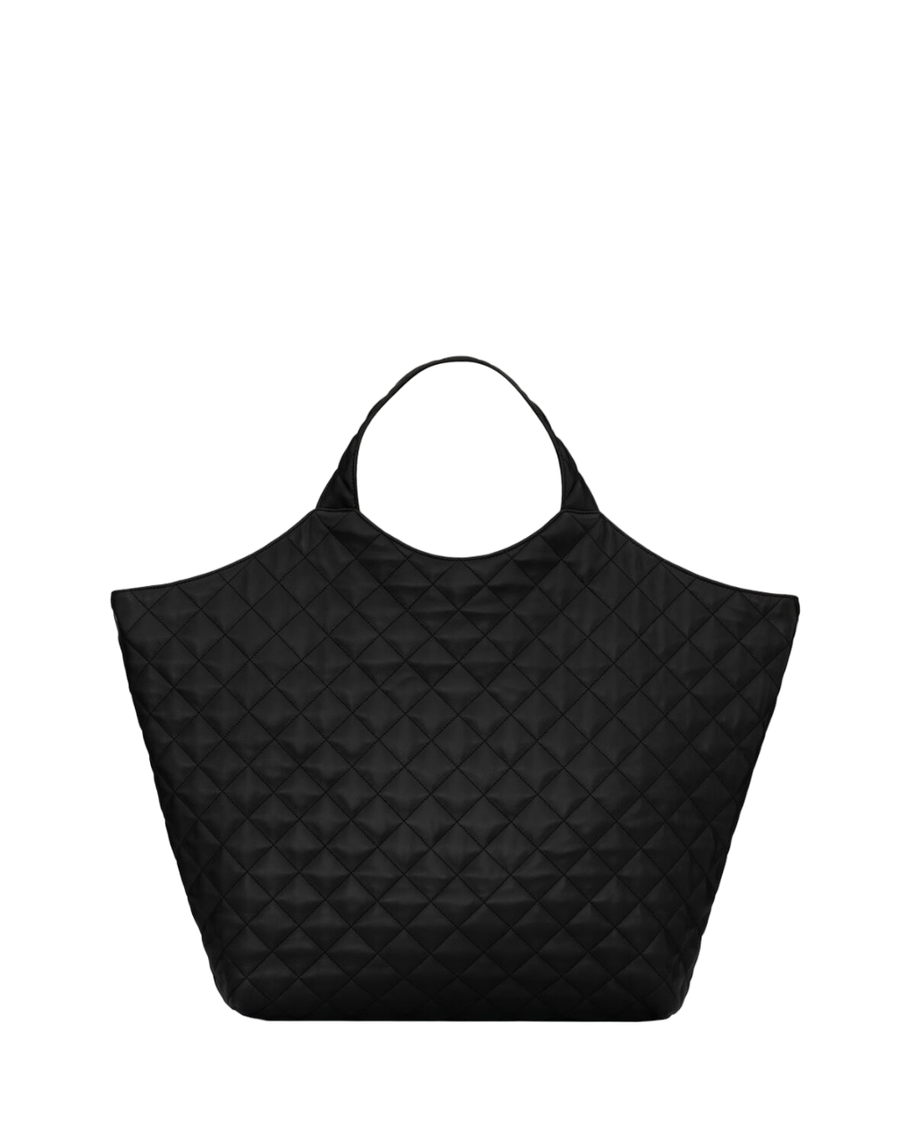 Saint Laurent  Black Icare Maxi Shopping Bag in quilted lambskin