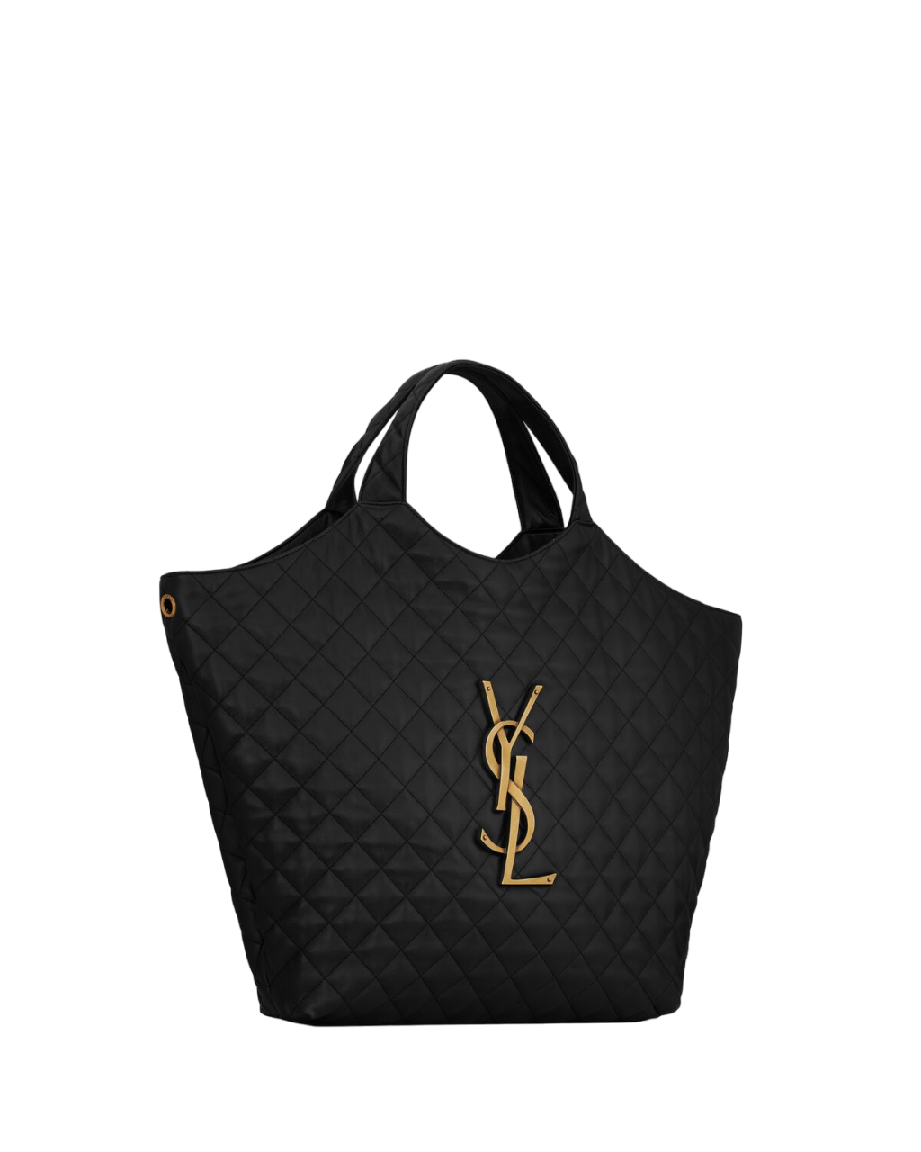 Saint Laurent  Black Icare Maxi Shopping Bag in quilted lambskin