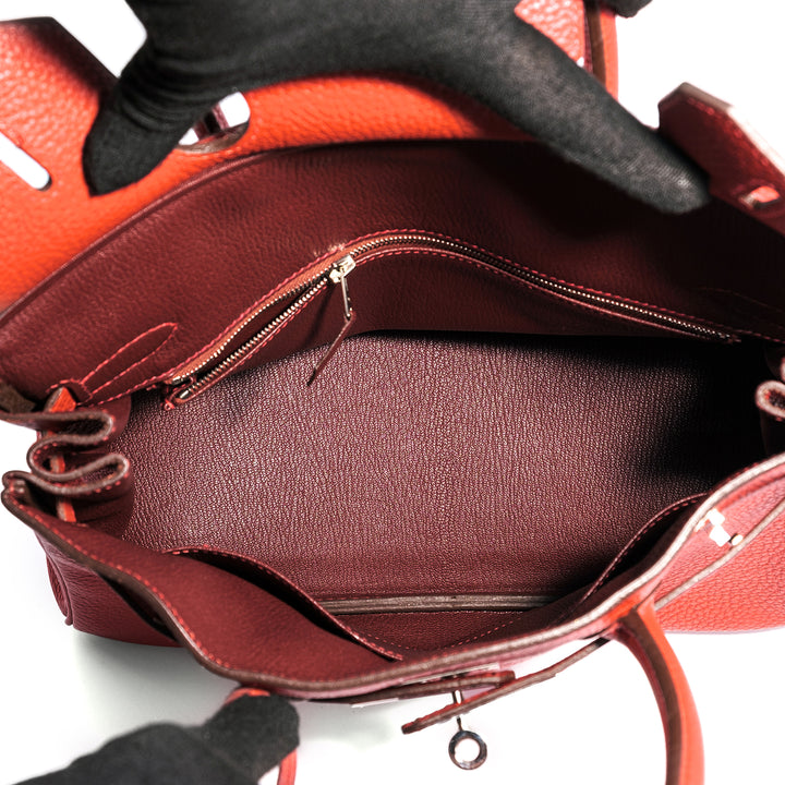 Hermès Birkin 30 in Togo with Palladium Hardware Bag
