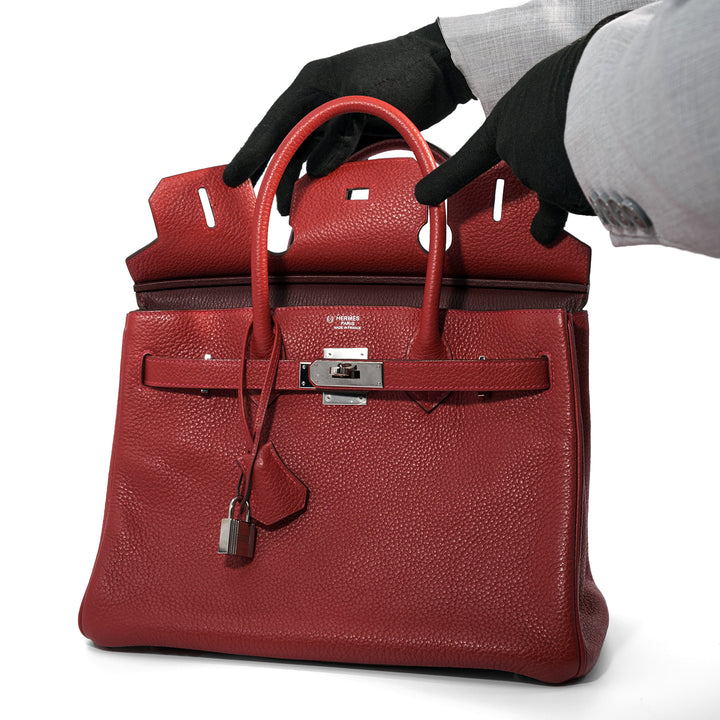 Hermès Birkin 30 in Togo with Palladium Hardware Bag