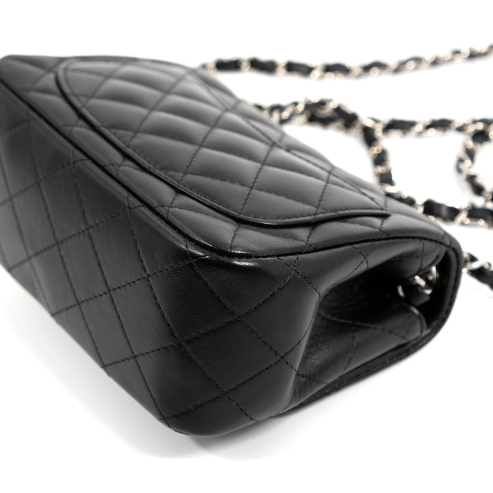 Chanel Lambskin Quilted Mini Square Flap Black Bag