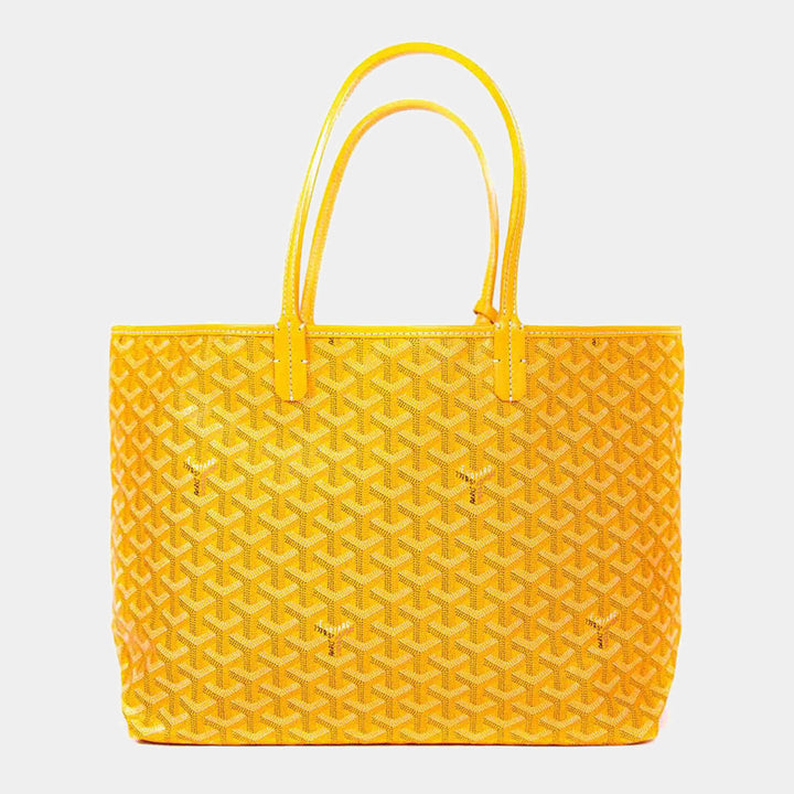 Goyard Yellow Goyardine Coated Canvas and Leather Saint Louis PM Tote