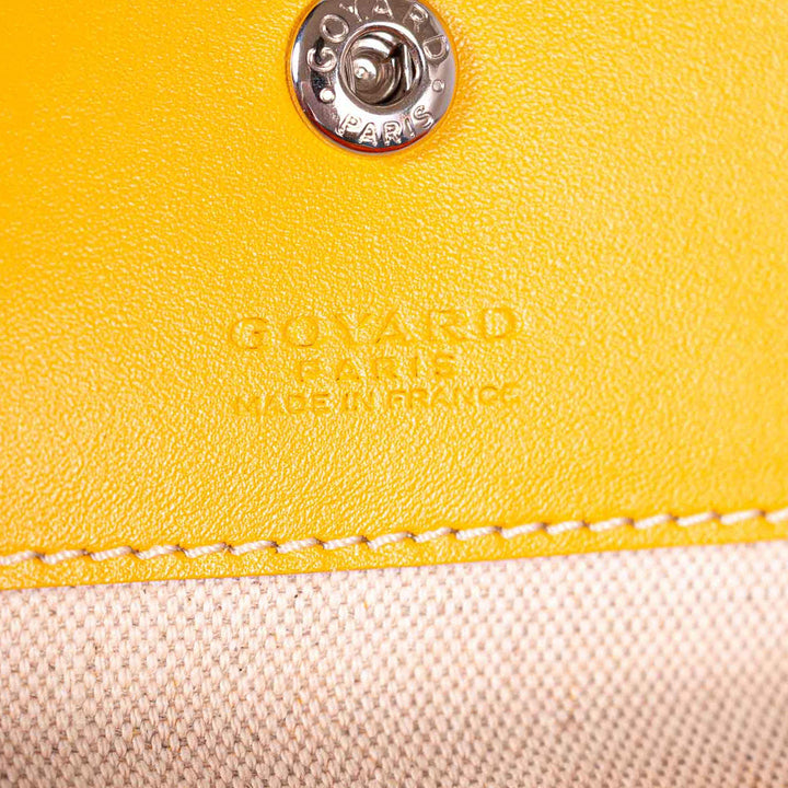 Goyard Yellow Goyardine Coated Canvas and Leather Saint Louis PM Tote