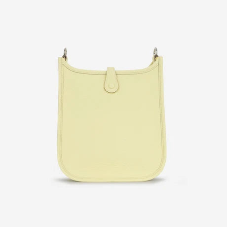 Hermès Evelyne TPM in Jaune Milton Clemence Leather with Palladium Hardware