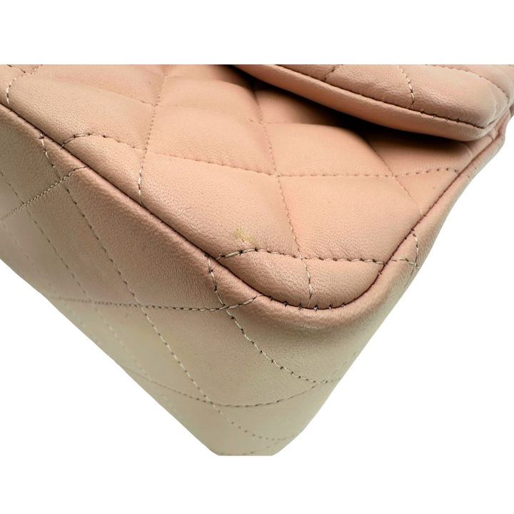 Chanel Lambskin Quilted Jumbo Double Flap Light Pink Bag