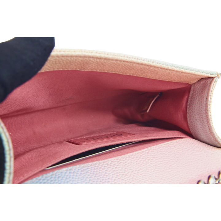 Chanel Multicolor Caviar Quilted Medium Rainbow Boy Flap Bag