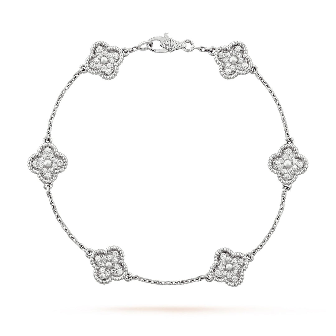 Van Cleef  Sweet Alhambra Bracelet, 6 motifs - Gemaee  UAE