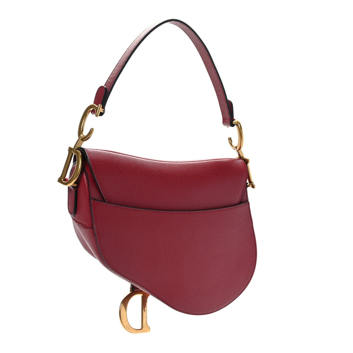 Christian Dior Grained Calfskin Saddle Mini Bag