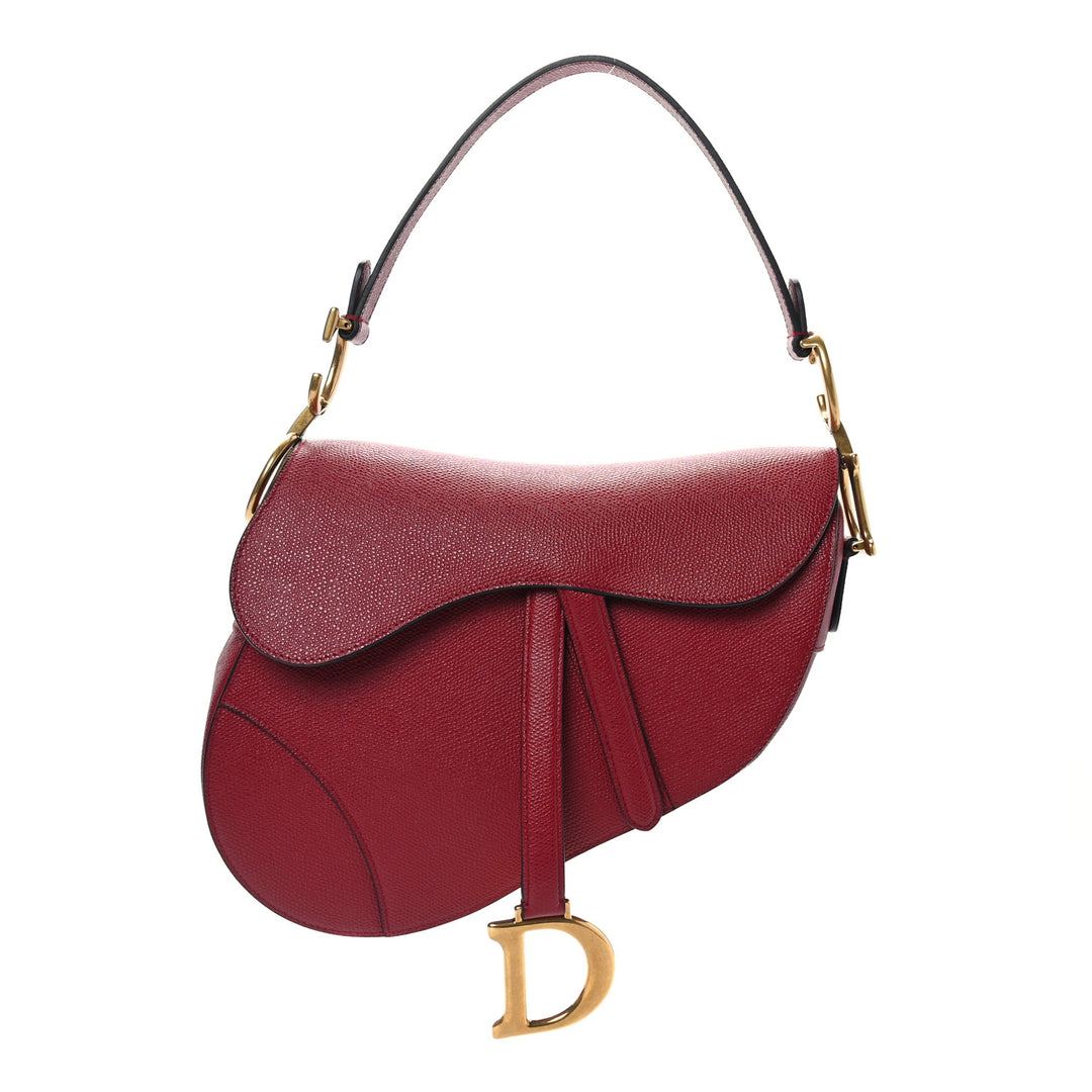 Christian Dior Grained Calfskin Saddle Mini Bag