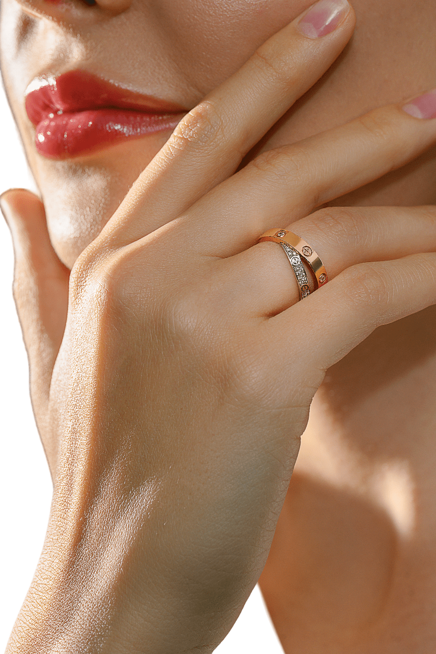 Cartier gold ring band hotsell