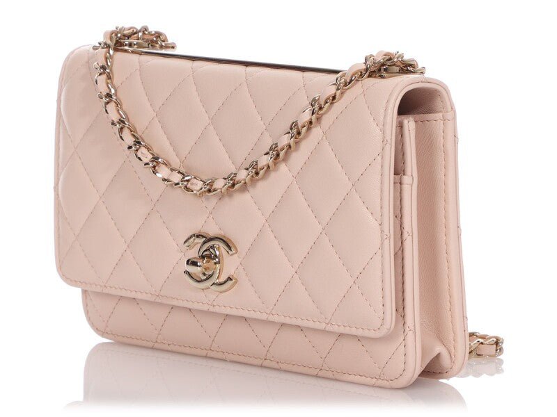 Chanel Light Beige Quilted Lambskin Trendy CC WOC Wallet Bag - Gemaee UAE