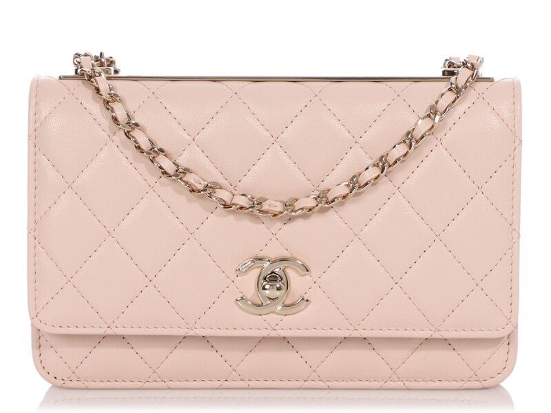 Chanel Light Beige Quilted Lambskin Trendy CC WOC Wallet Bag - Gemaee UAE