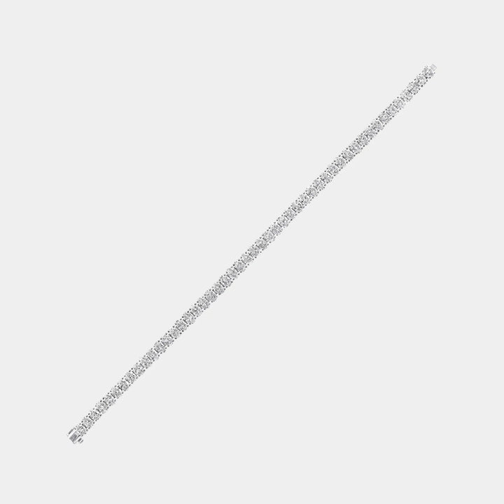 Graff Oval Cut Diamond Tennis Bracelet in 18K White Gold