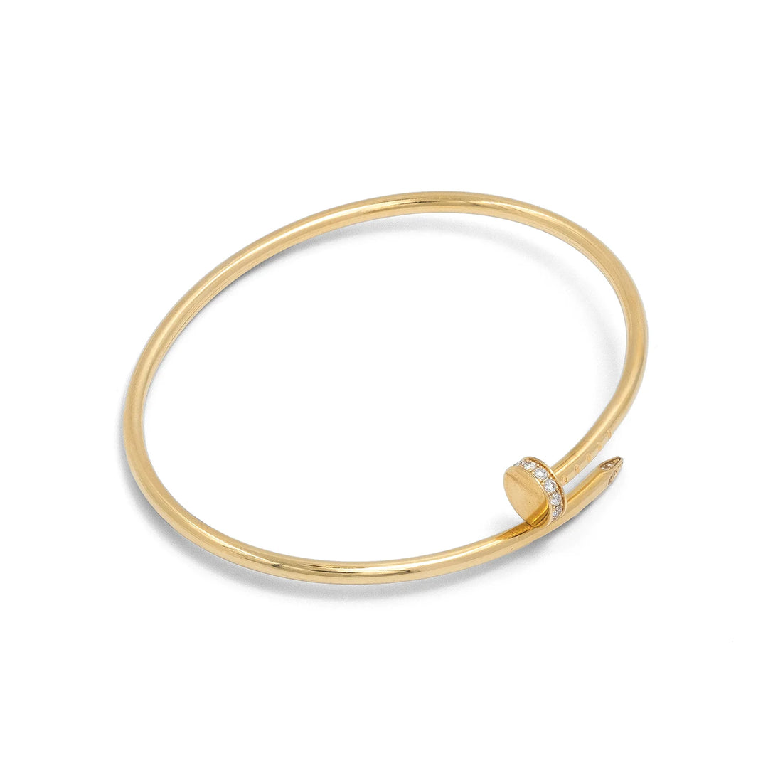 Cartier Juste un Clou Bracelet Small Model with Diamond 18K Yellow Gold