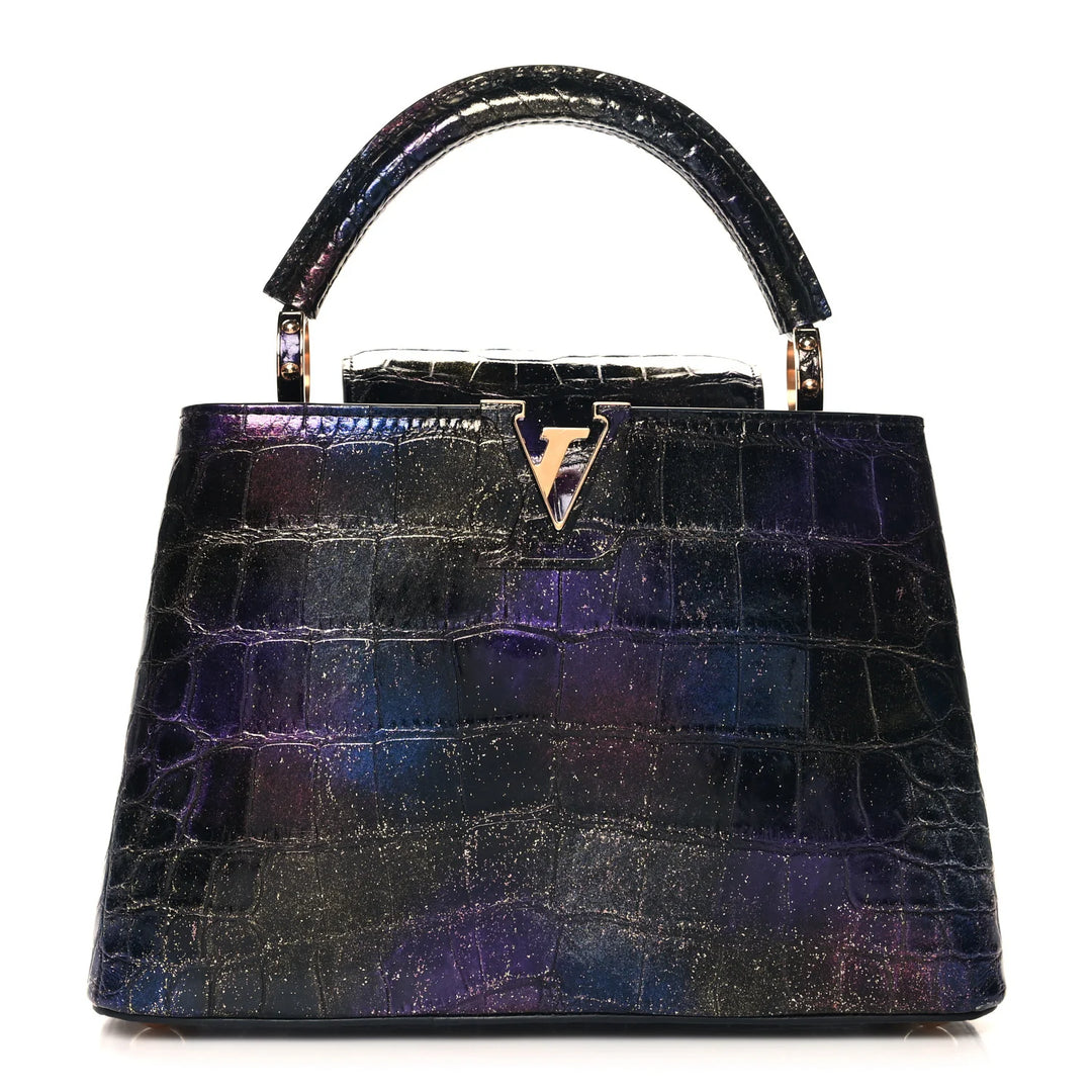 Louis Vuitton Capucines Mini Cosmic Firework Alligator Leather Bag